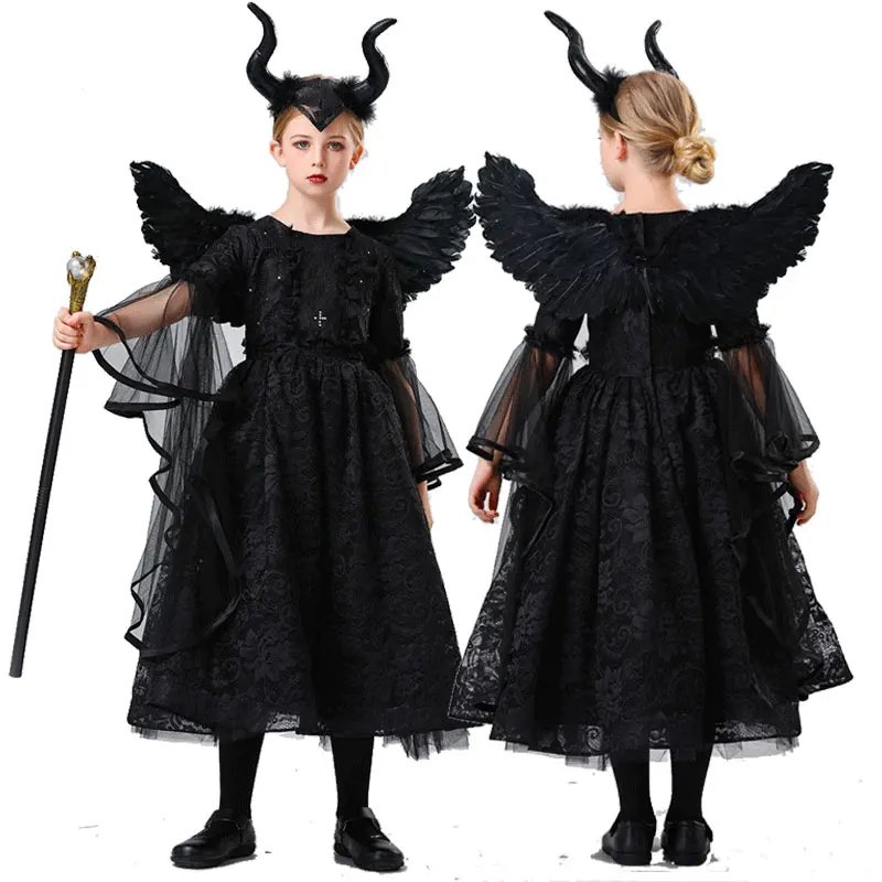 Halloween Devil Vampire Witch Cosplay Dress Kid Girl Evil Queen Dress Children Stage Show Dress Up Party Dresses
Halloween Devil Vampire Witch Cosplay Dress Kid Girl Evil Queen Dress Children Stage Show Dress Up Party Dresses