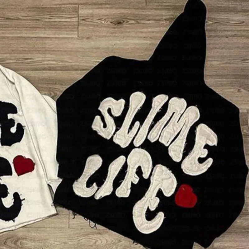 European and American Personality Fun Contrast Letter Embroidered Fashion High Street Pullover Hoodie Casual Outerwear Men Women
European and American Personality Fun Contrast Letter Embroidered Fashion High Street Pullover Hoodie Casual Outerwear Men Women