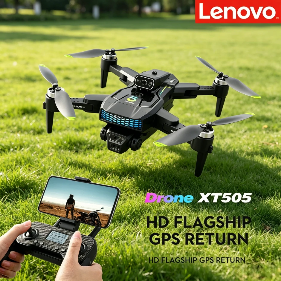 Lenovo XT505 Brushless Foldable Drone 5G GPS Optical Flow Dual WiFi Professional Aerial Camera Gimbal Medium Size RC Quadcopter
Lenovo XT505 Brushless Foldable Drone 5G GPS Optical Flow Dual WiFi Professional Aerial Camera Gimbal Medium Size RC Quadcopter
