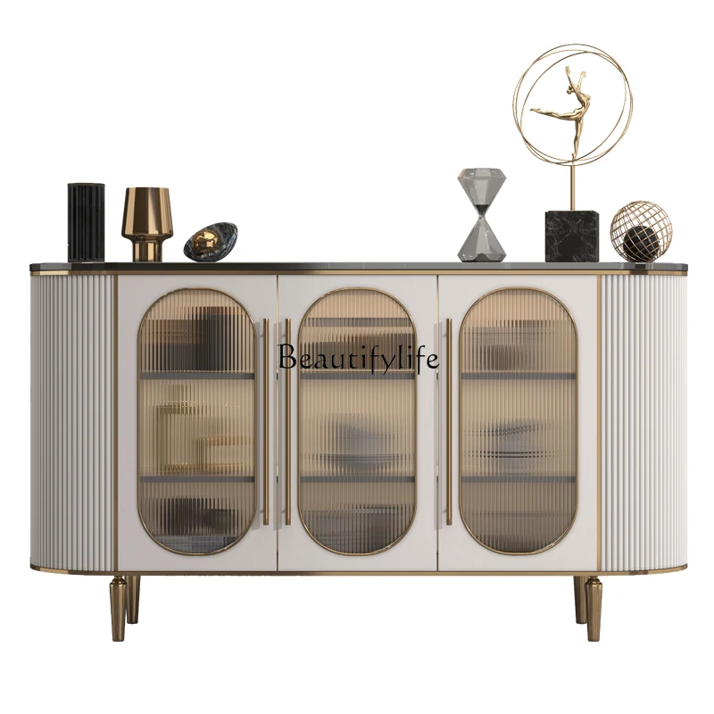 Light luxury dining side cabinet Modern simple American wall glass storage decorative cabinet
Light luxury dining side cabinet Modern simple American wall glass storage decorative cabinet