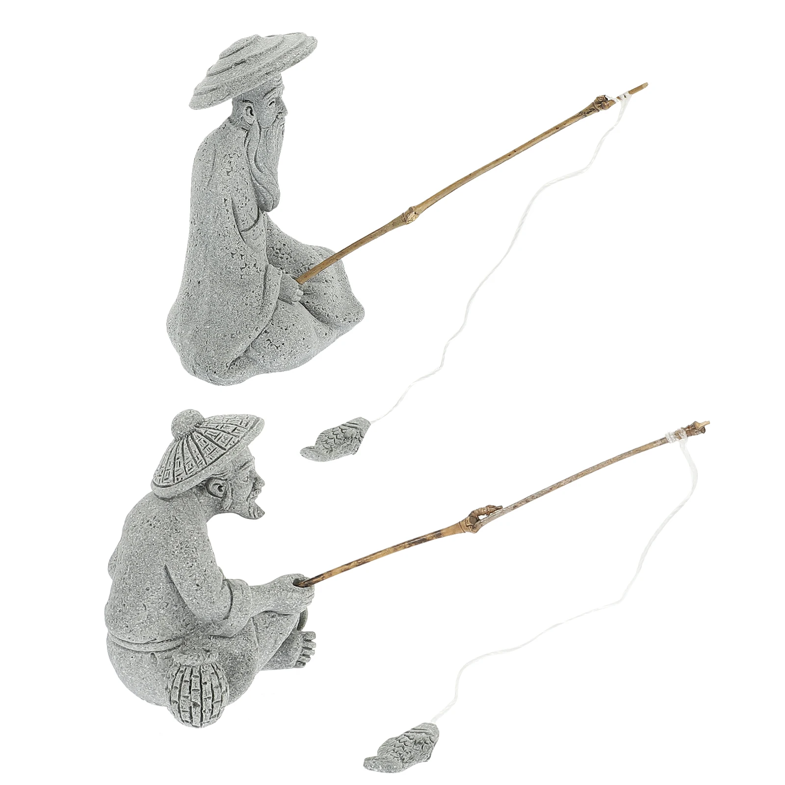 1 set Fisherman Sculpture Figurines Sitting Fishing Clay Statues Mini Garden Decor Aquarium Adornment Bonsai Ornament Sandstone
1 set Fisherman Sculpture Figurines Sitting Fishing Clay Statues Mini Garden Decor Aquarium Adornment Bonsai Ornament Sandstone