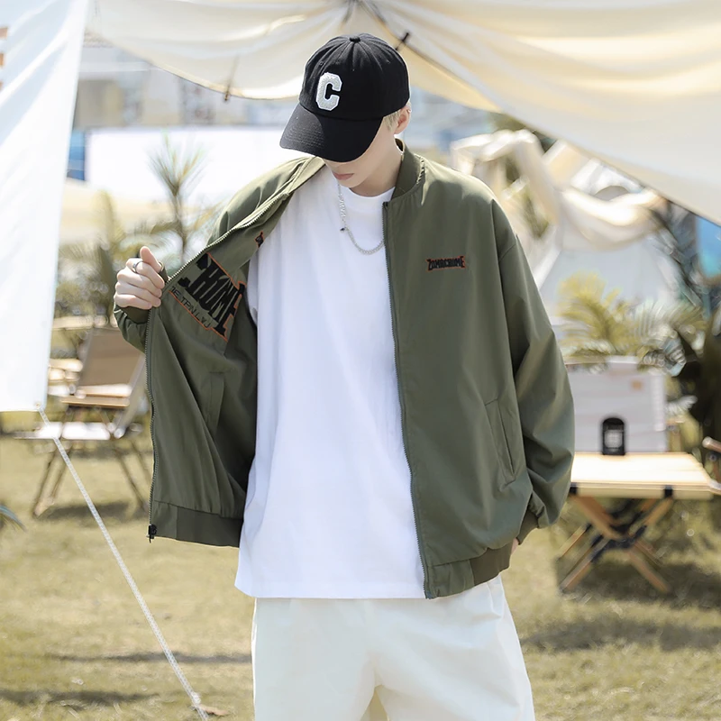 Двусторонняя мужская бейсбольная куртка в американском стиле, пилотская куртка с вышивкой, верхняя одежда для молодежи, тренд осеннего сезона, с длинными рукавами
Двусторонняя мужская бейсбольная куртка в американском стиле, пилотская куртка с вышивкой, верхняя одежда для молодежи, тренд осеннего сезона, с длинными рукавами