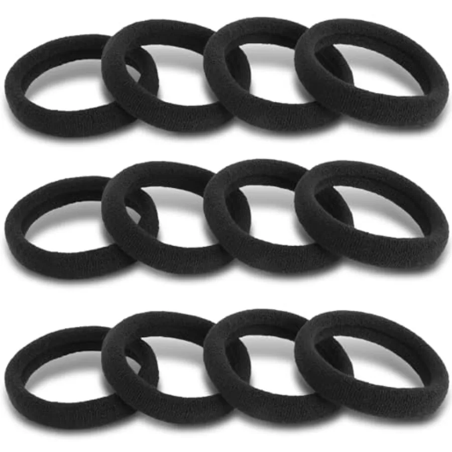 120PCS Black Hair Ties for Women Girls, Elastic Hair Bands Ponytail Holders Soft Cotton Seamless Hair Tie for Women or Men, No
120PCS Black Hair Ties for Women Girls, Elastic Hair Bands Ponytail Holders Soft Cotton Seamless Hair Tie for Women or Men, No