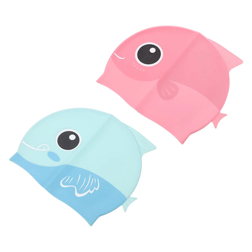 2 Pcs Kids Swim Hat Silicone Swimming Cap Silica Gel Toddler Caps Men and Women 
2 Pcs Kids Swim Hat Silicone Swimming Cap Silica Gel Toddler Caps Men and Women