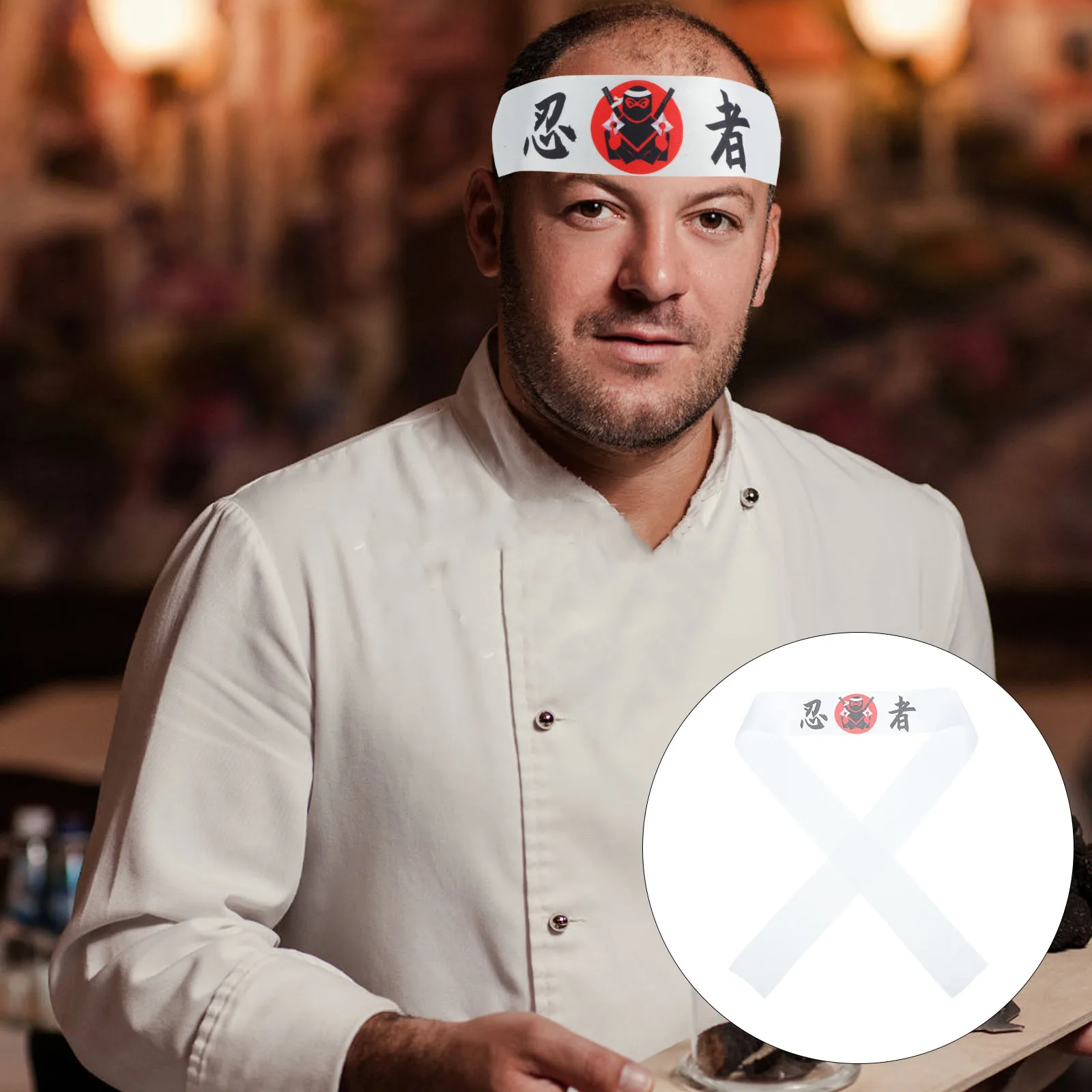 1pc Print Headbands Breathable Reusable Chef Accessory Polyester Wide Headbands for Men Women Karate Party Japanese Style
1pc Print Headbands Breathable Reusable Chef Accessory Polyester Wide Headbands for Men Women Karate Party Japanese Style