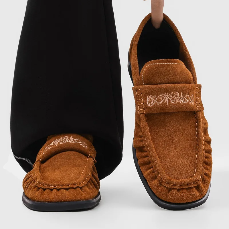 Men's Casual Shoes Cow Suede Men Dress Shoes Classic British Style Loafers Moccasins Mens Oxfords shoe Comfortable Walking Flats
Men's Casual Shoes Cow Suede Men Dress Shoes Classic British Style Loafers Moccasins Mens Oxfords shoe Comfortable Walking Flats