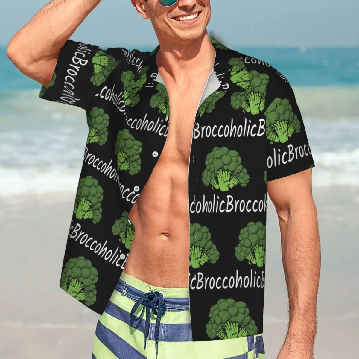 Fresh Raw Broccoli Hawaiian Shirts Casual Men Short Sleeve Shirt for Summer Beach Men's Button Tops
Fresh Raw Broccoli Hawaiian Shirts Casual Men Short Sleeve Shirt for Summer Beach Men's Button Tops