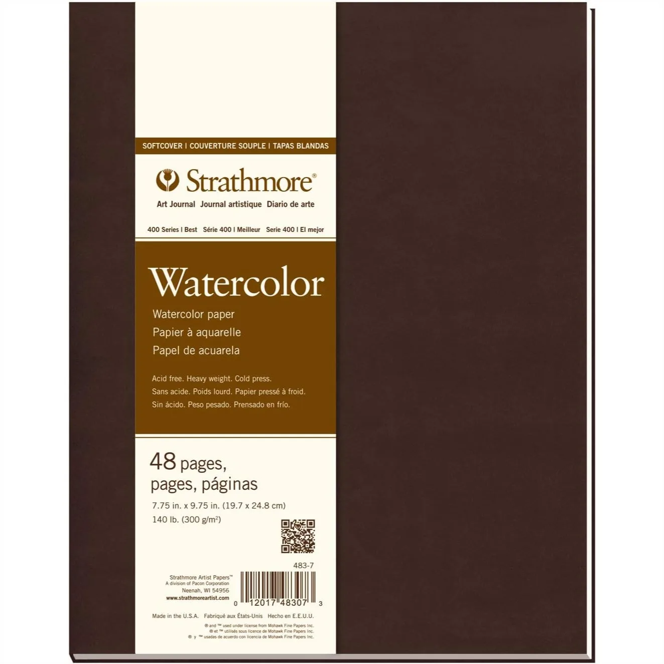 Watercolor Art Journal 140lb Cold Press 7.75x9.75in 48 Pages Softcover Sketchbook for Artists
Watercolor Art Journal 140lb Cold Press 7.75x9.75in 48 Pages Softcover Sketchbook for Artists