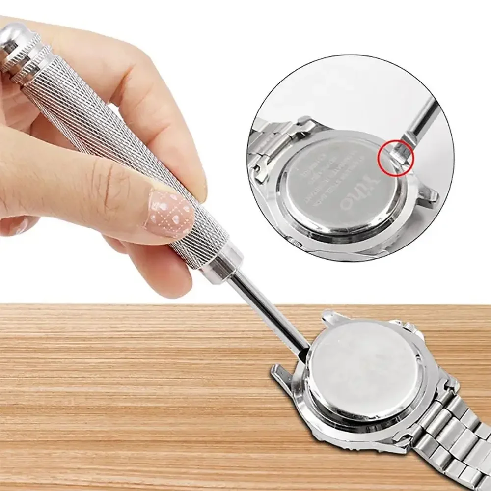 Metal Repair Tool Pry Tool New Press Battery Change Back Case Remover Remover Screw For Watchmaker Watch Back Case Opener 1Pcs
Metal Repair Tool Pry Tool New Press Battery Change Back Case Remover Remover Screw For Watchmaker Watch Back Case Opener 1Pcs