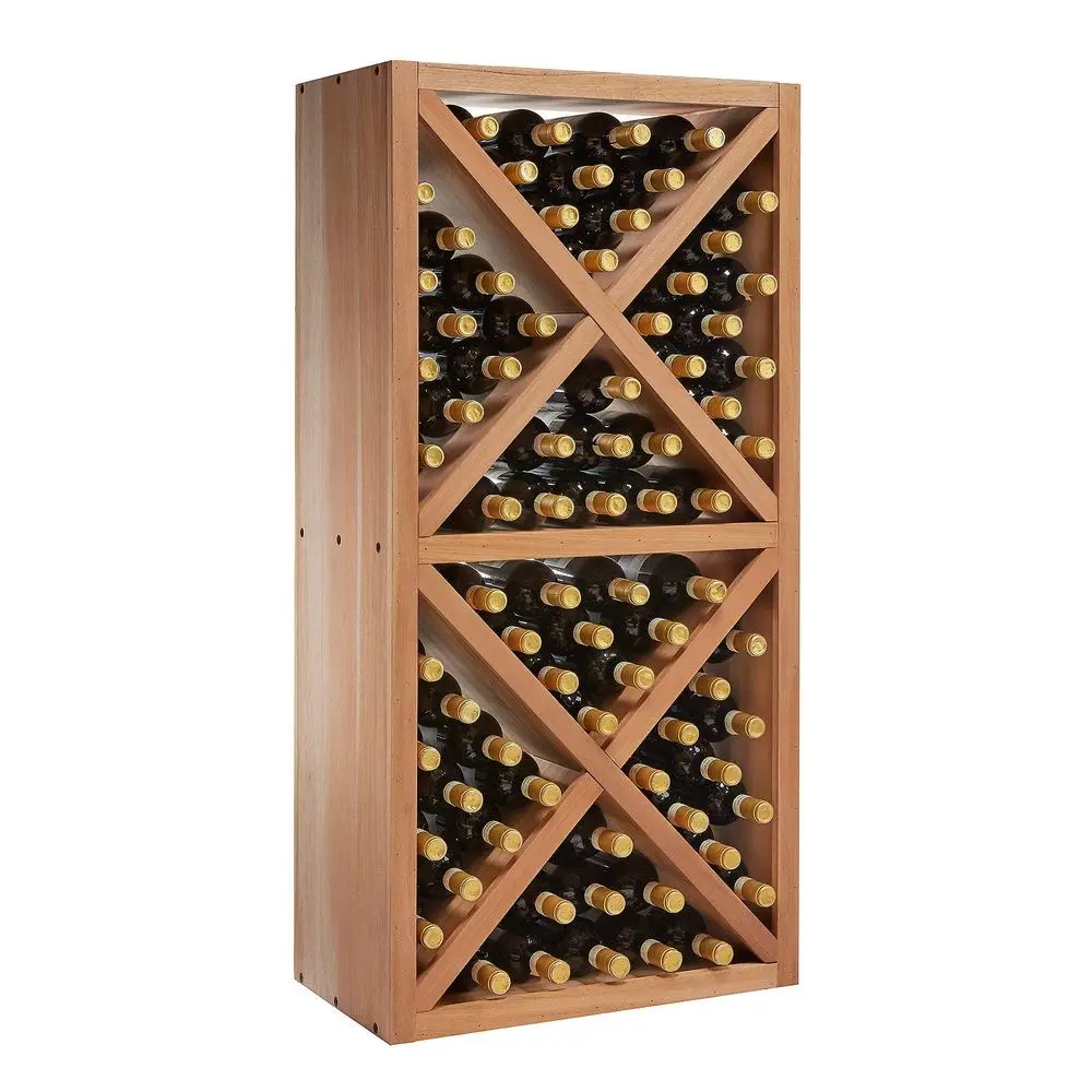 NFINITY Stackable Wine Rack Diamond Cube Solid Sides Natural Finish Solid Mahogany Holds 78 Bottles Stylish Durable Wine Rack H
NFINITY Stackable Wine Rack Diamond Cube Solid Sides Natural Finish Solid Mahogany Holds 78 Bottles Stylish Durable Wine Rack H