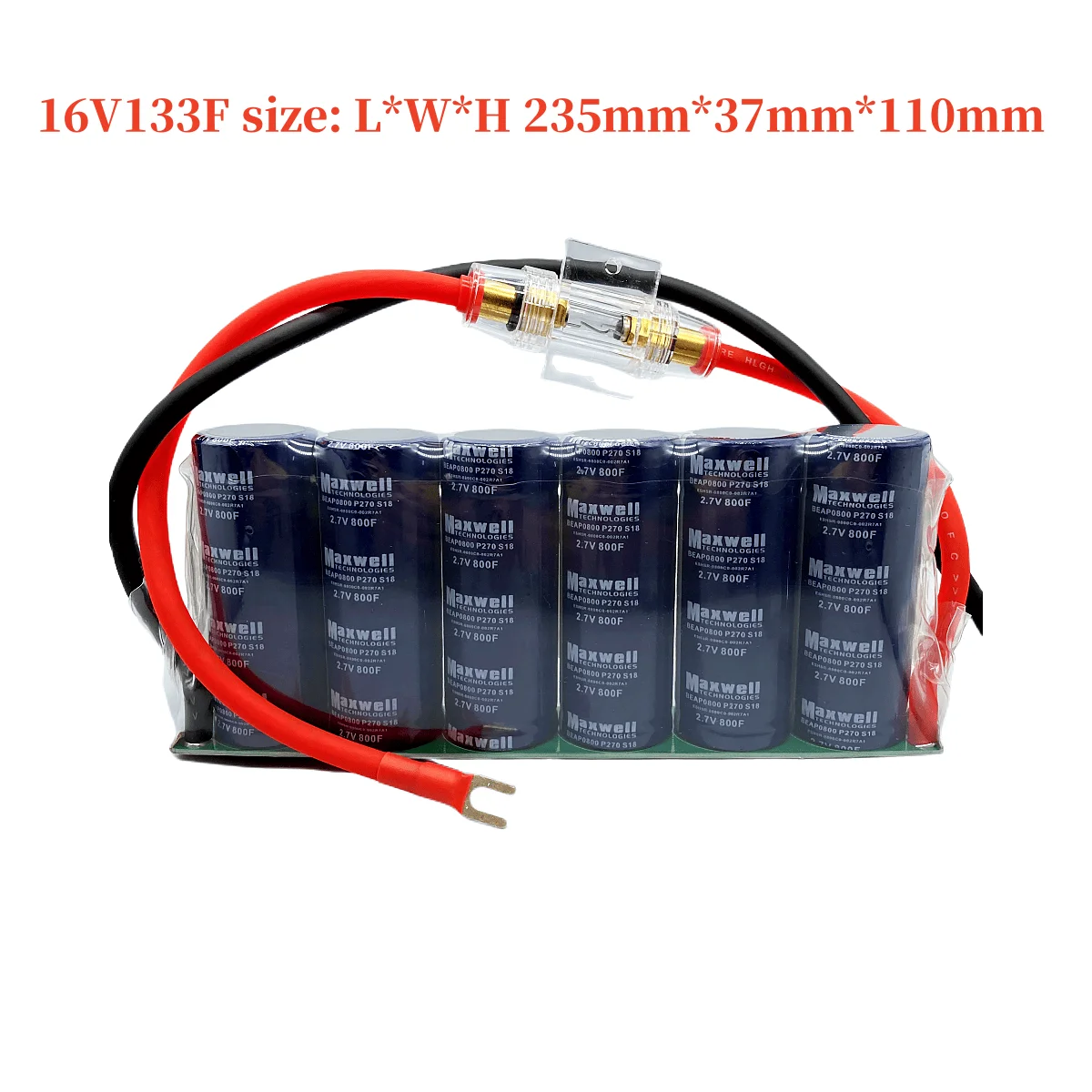 Maxwell 16V133F 2.7V800F car audio capacitor modification super farad capacitor module power backup power supply
Maxwell 16V133F 2.7V800F car audio capacitor modification super farad capacitor module power backup power supply