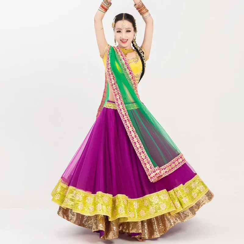 Indian Performance Dance Attire Double Layered Large Swing Sari Women's Imanlenha Set Of Three Pieces
Indian Performance Dance Attire Double Layered Large Swing Sari Women's Imanlenha Set Of Three Pieces
