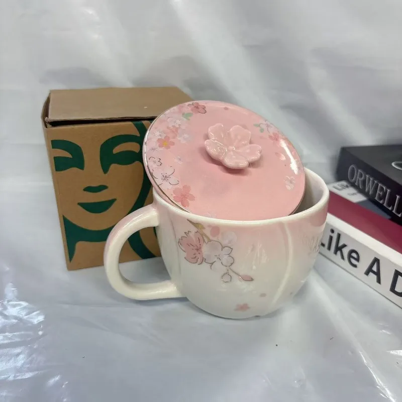 Starbucks Spring Sakura Mug with Lid, 355ml Pink Ombre Ceramic Cup with Cherry Blossom Print
Starbucks Spring Sakura Mug with Lid, 355ml Pink Ombre Ceramic Cup with Cherry Blossom Print