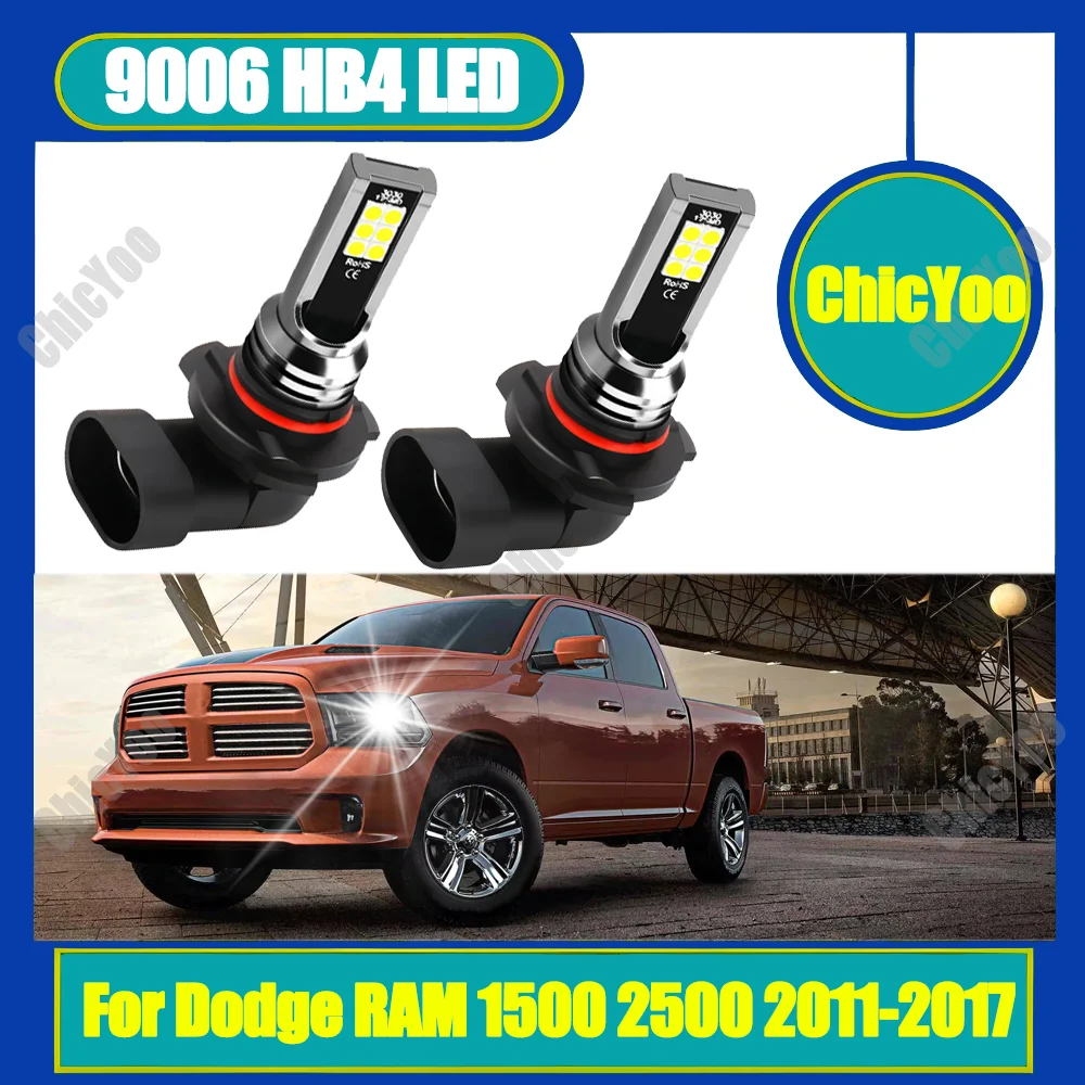 2PCS 9006 Canbus LED Fog Lights 20000LM 60W Fog Lamps 6000K White 12V For Dodge RAM 1500 2500 2011 2012 2013 2014 2015 2016 2017
2PCS 9006 Canbus LED Fog Lights 20000LM 60W Fog Lamps 6000K White 12V For Dodge RAM 1500 2500 2011 2012 2013 2014 2015 2016 2017