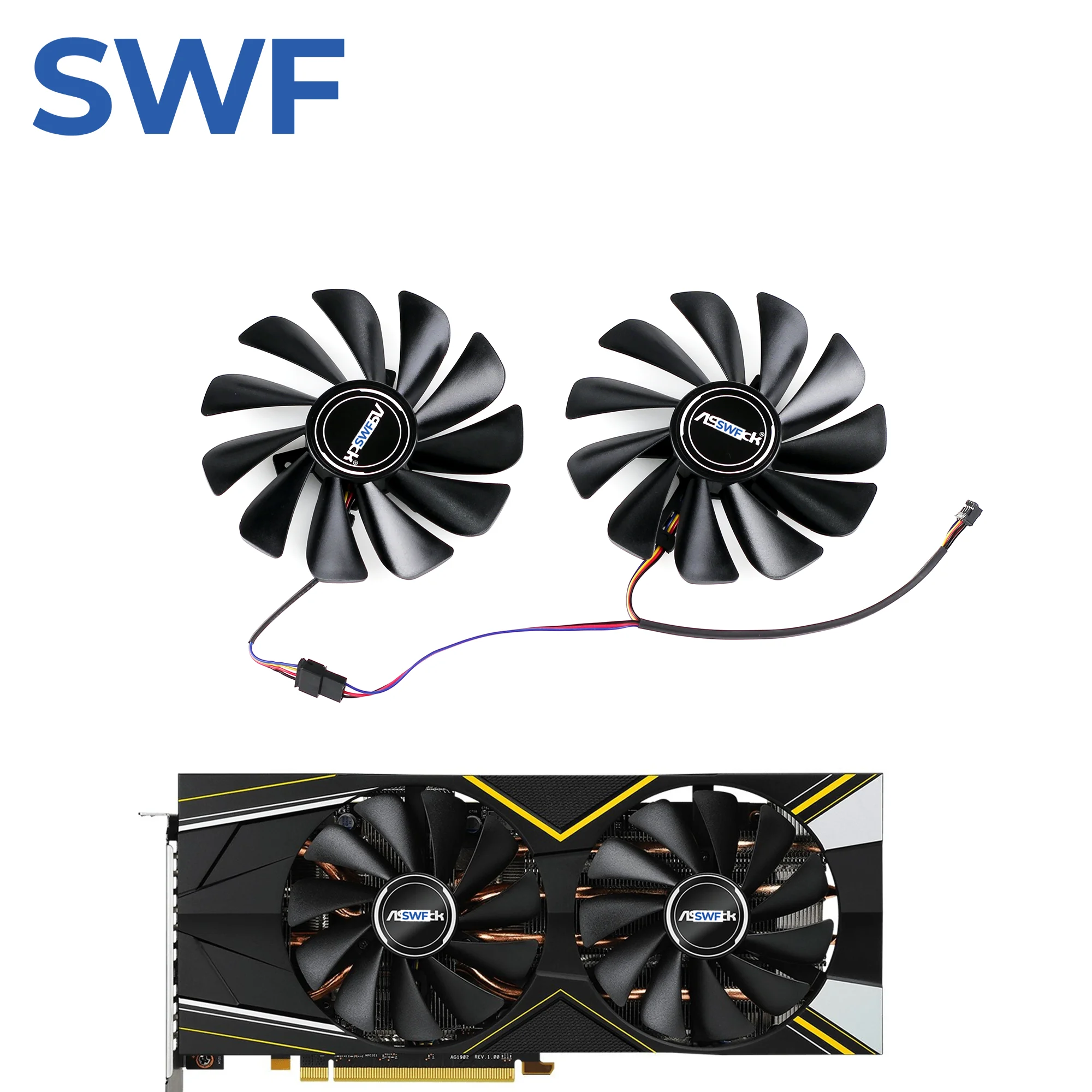 95MM RX 5700 Cooling Fan For ASRock RX 5700 XT Challenger D OC Graphics Card Cooler Fan CF1010U12S FDC10U12S9-C
95MM RX 5700 Cooling Fan For ASRock RX 5700 XT Challenger D OC Graphics Card Cooler Fan CF1010U12S FDC10U12S9-C
