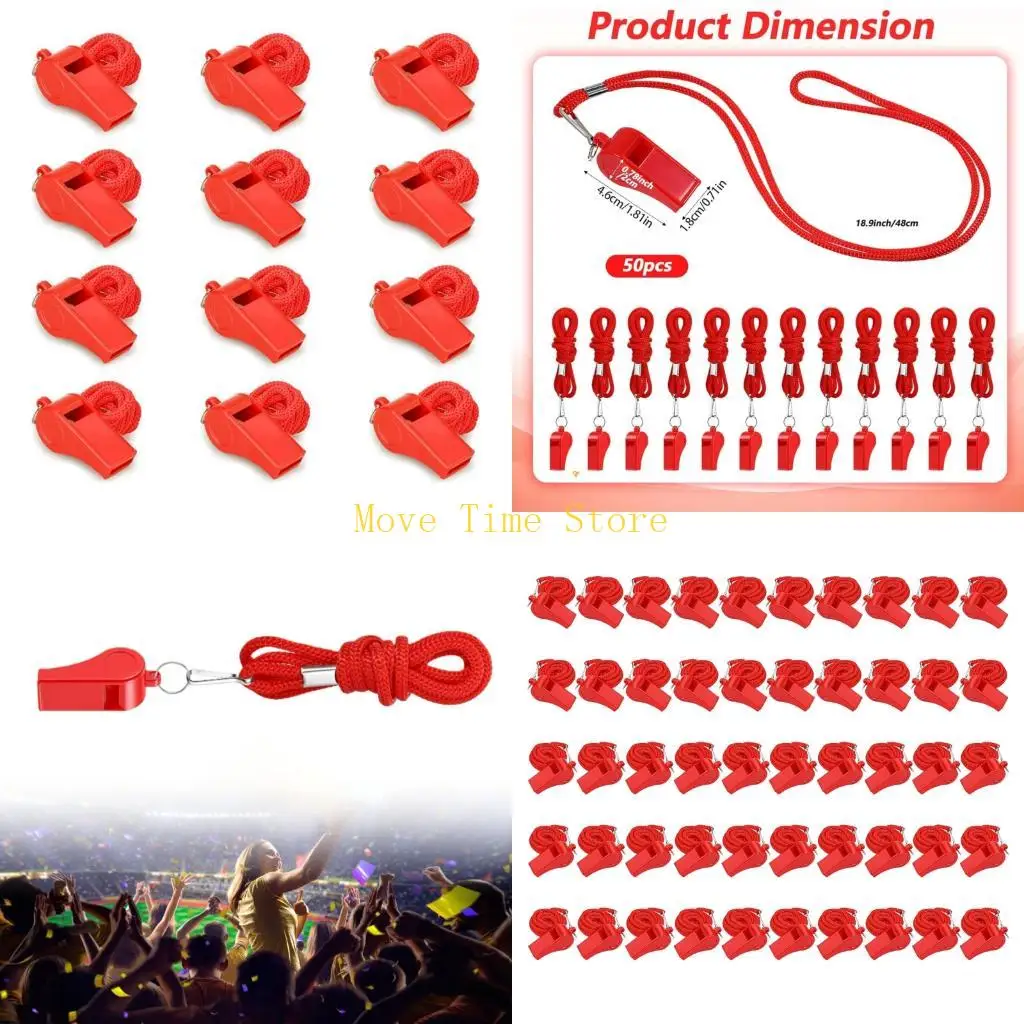 92ME 50Pcs Plastic Sports Whistles Football Referee for Coaches, Referees
92ME 50Pcs Plastic Sports Whistles Football Referee for Coaches, Referees