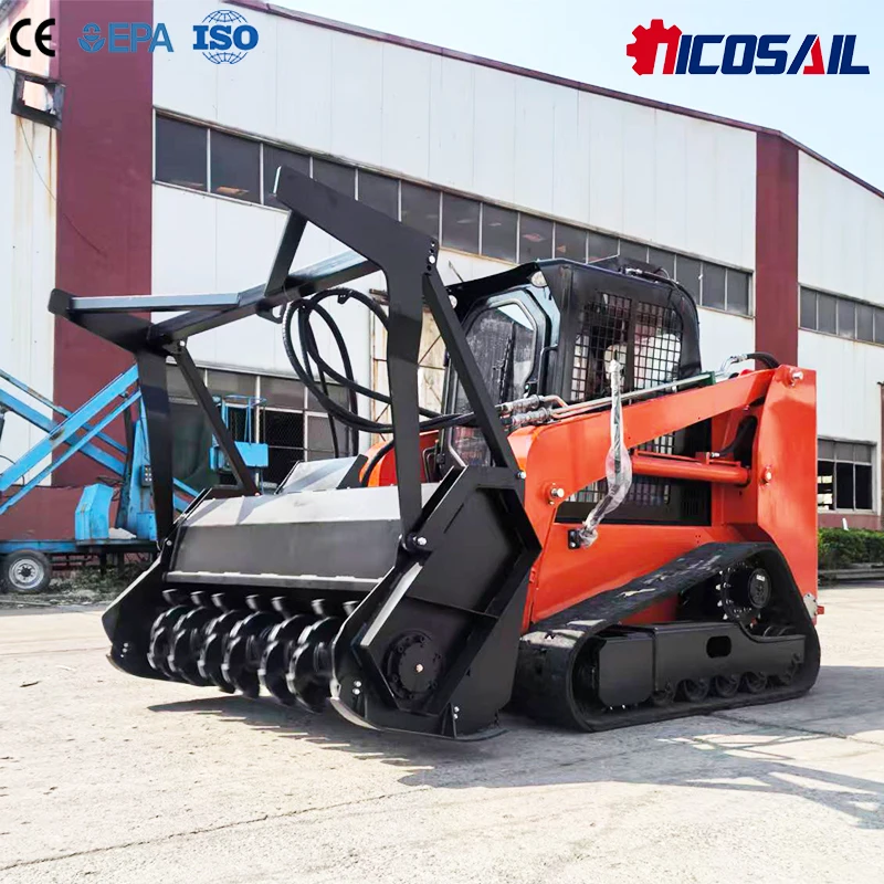 Mini Skid Steer Loader EPA EURO5 Engine Crawler Track Loader With Log Gravel Handling Attachment For Farm Garden
Mini Skid Steer Loader EPA EURO5 Engine Crawler Track Loader With Log Gravel Handling Attachment For Farm Garden
