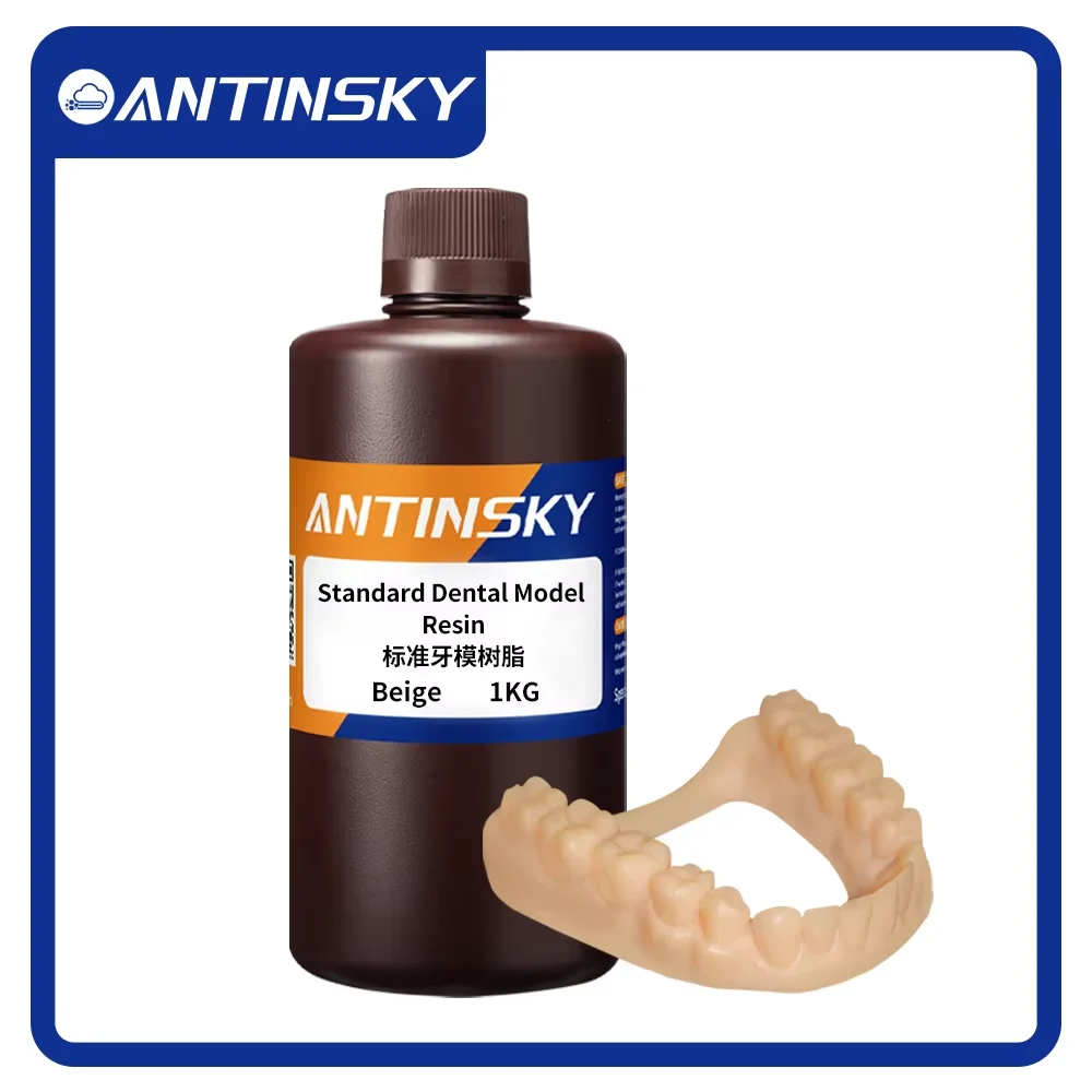 Antinsky Standard Dental Model Resin 405nm1KG for HeyGears/Phrozen LCD 3D Printer Heat Resistant 3D Dental Resin
Antinsky Standard Dental Model Resin 405nm1KG for HeyGears/Phrozen LCD 3D Printer Heat Resistant 3D Dental Resin
