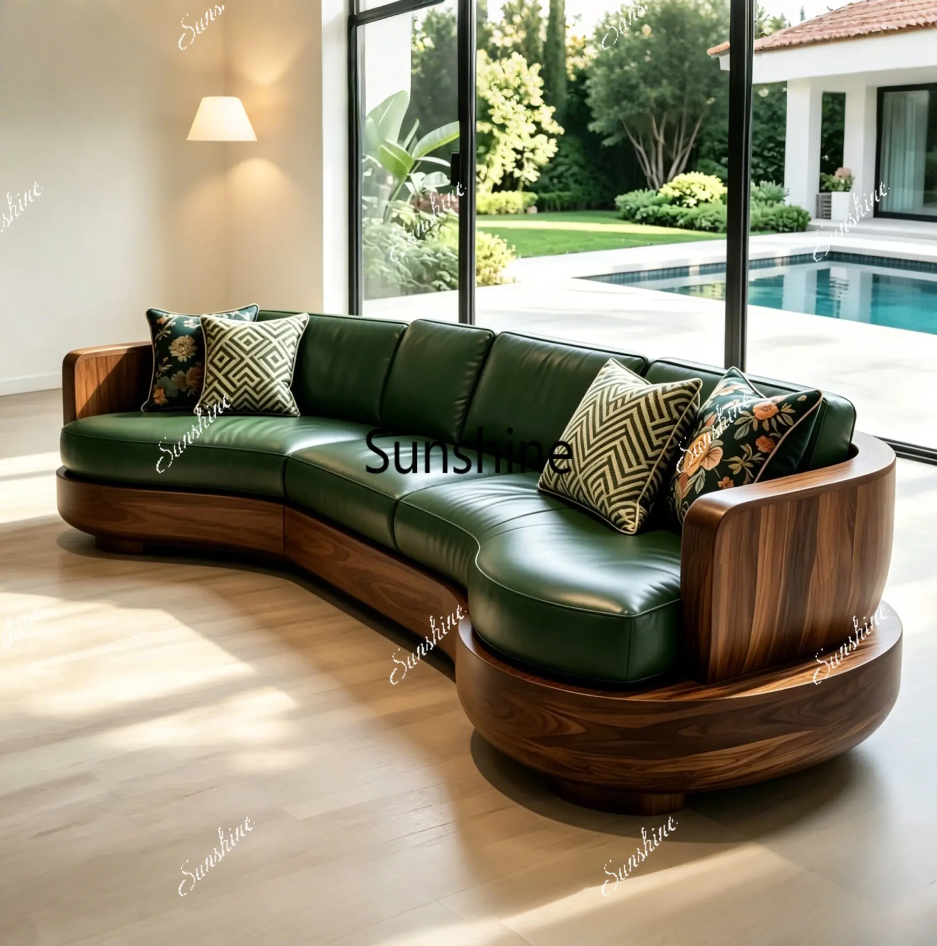 New Chinese solid wood tenon and mortise structure multi-person straight row sofa
New Chinese solid wood tenon and mortise structure multi-person straight row sofa