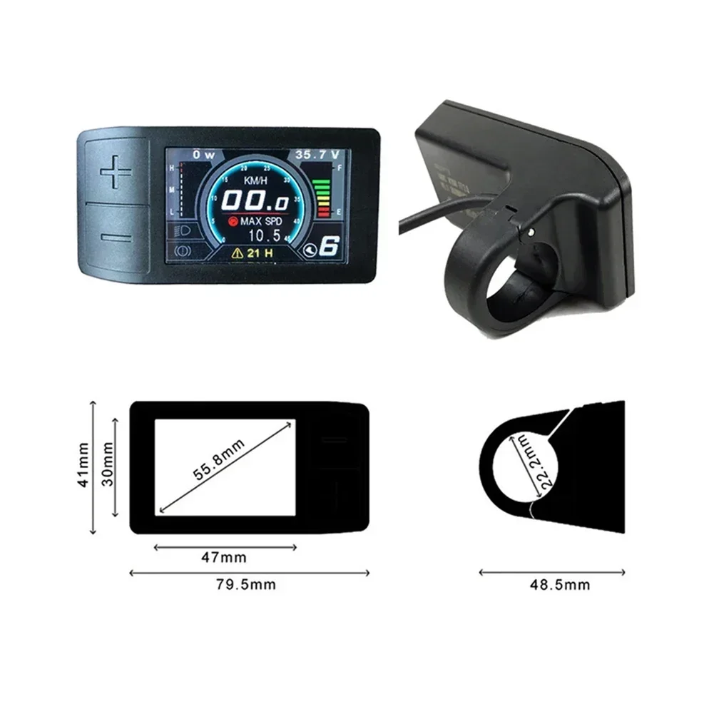 For BBS01 02 HD Motor BBS01 02 HD Motor Display 500C Color Display Kilometer/mile Setting Mileage Indicator Software Upgraded
For BBS01 02 HD Motor BBS01 02 HD Motor Display 500C Color Display Kilometer/mile Setting Mileage Indicator Software Upgraded