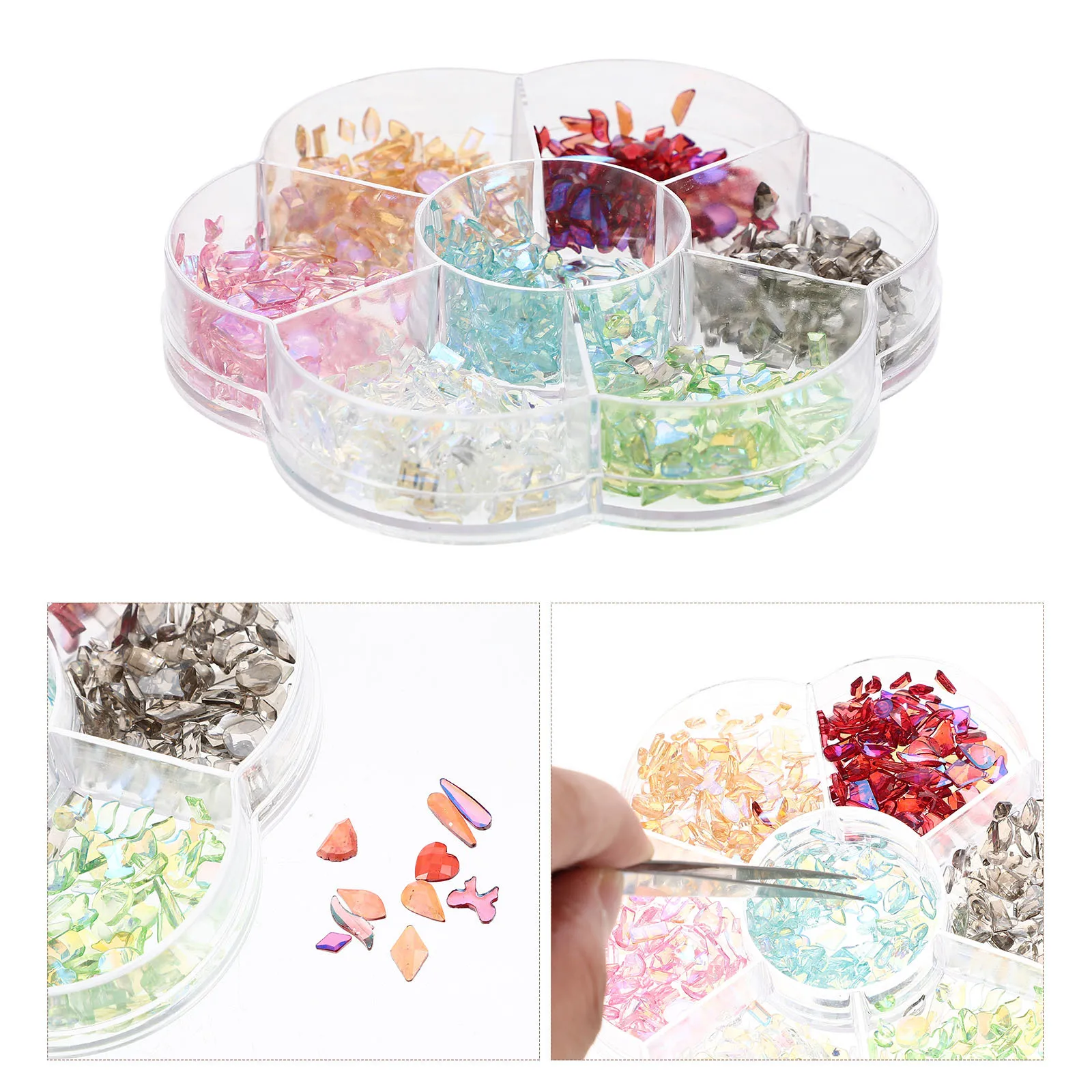 1 Box Of Crystal Ornament Multi Shapes Flat Back Rhinestones For Nail Art Decor Diy Manicure Accessories Festival Supply Female
1 Box Of Crystal Ornament Multi Shapes Flat Back Rhinestones For Nail Art Decor Diy Manicure Accessories Festival Supply Female