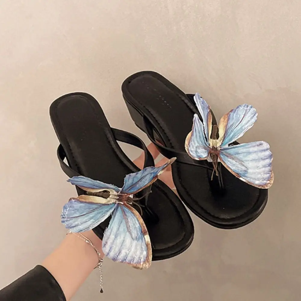 Summer Elegant Butterly Flip Flops Sweet Outwear High Heel Sandals Decorative Casual Women's Sandals Beach
Summer Elegant Butterly Flip Flops Sweet Outwear High Heel Sandals Decorative Casual Women's Sandals Beach