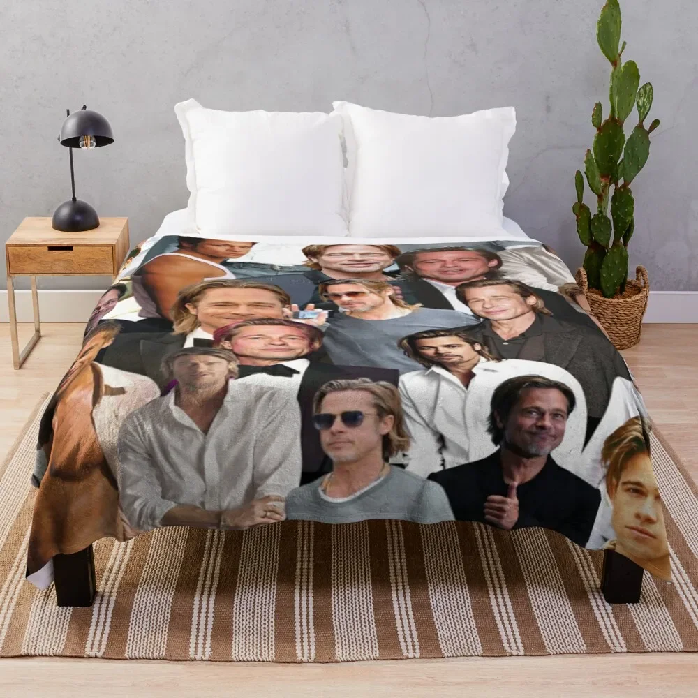 Brad Pitt Photo Collage Throw Blanket Soft Breathable Blanket for Night Sleeping
Brad Pitt Photo Collage Throw Blanket Soft Breathable Blanket for Night Sleeping
