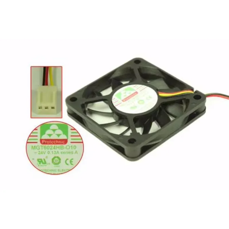 Protechnic Magic MGT6024HB-O10 DC 24V 0.13A 60x60x10mm 3-Wire Server Cooling Fan
Protechnic Magic MGT6024HB-O10 DC 24V 0.13A 60x60x10mm 3-Wire Server Cooling Fan