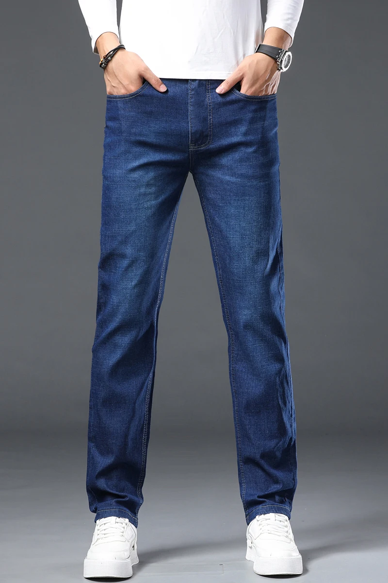 Мужские джинсы: модные повседневные джинсы в классическом стиле, стрейч, зауженный крой, мужские джинсовые брюки, мужской стиль P03
Мужские джинсы: модные повседневные джинсы в классическом стиле, стрейч, зауженный крой, мужские джинсовые брюки, мужской стиль P03