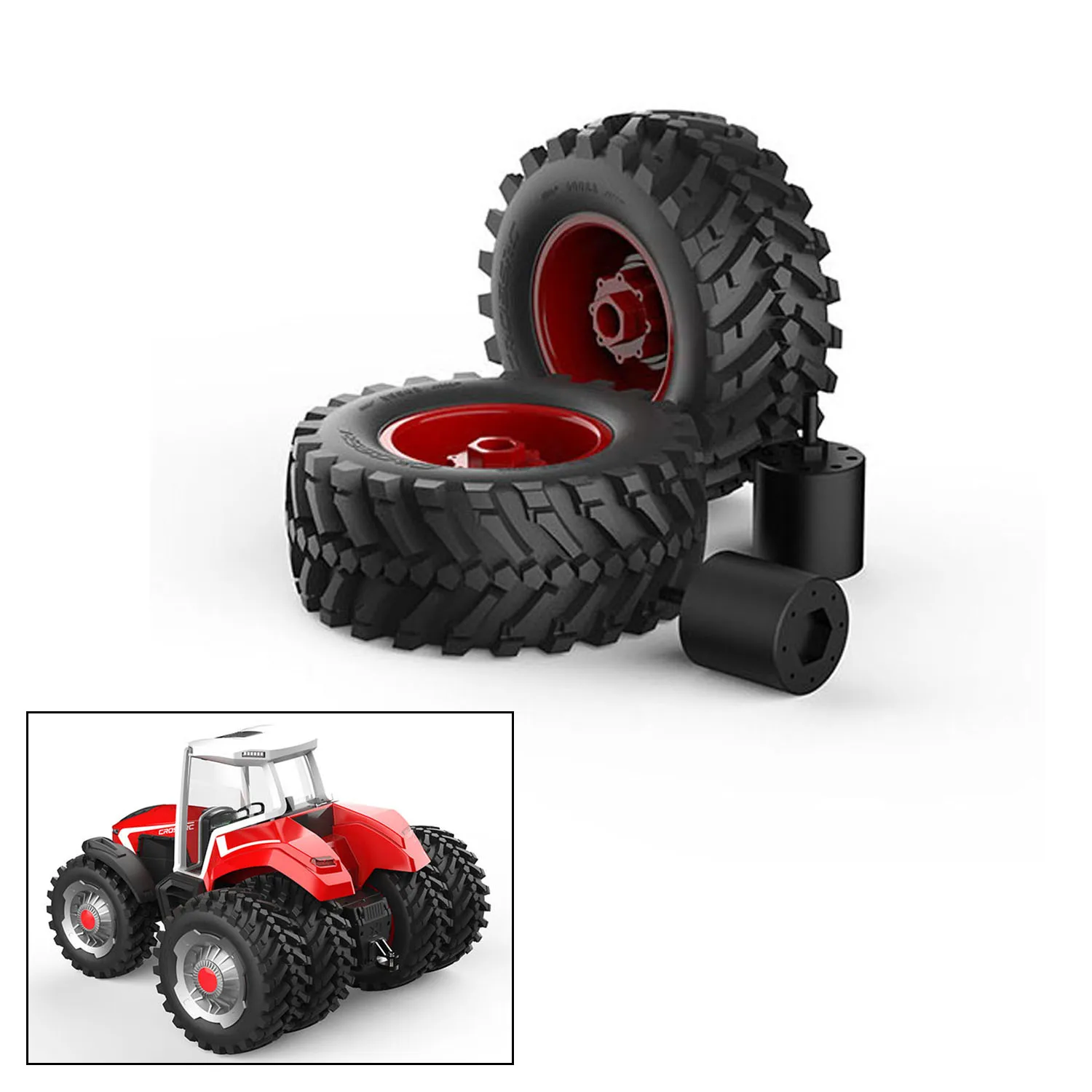 1/8 CROSS RC DIY Accessories Front Rear Double Wheel KIT Metal Weight Module Snow Shovel for 1/8 RC Tractor TL4 Iron Bull Model
1/8 CROSS RC DIY Accessories Front Rear Double Wheel KIT Metal Weight Module Snow Shovel for 1/8 RC Tractor TL4 Iron Bull Model