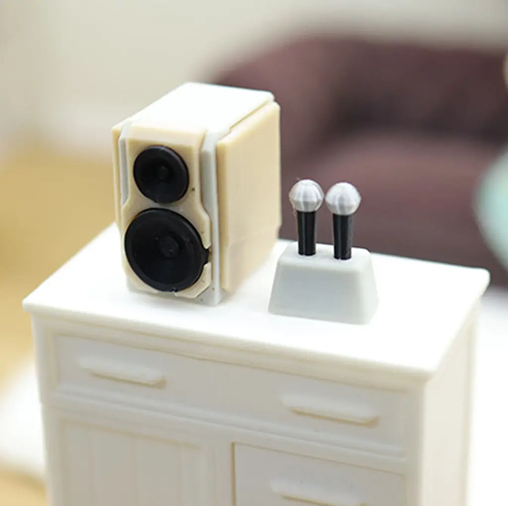 Mini Speaker & Microphone Set, Realistic Audio Equipment Model, Miniature Accessory for Dollhouse Music Room, Diorama Layout
Mini Speaker & Microphone Set, Realistic Audio Equipment Model, Miniature Accessory for Dollhouse Music Room, Diorama Layout