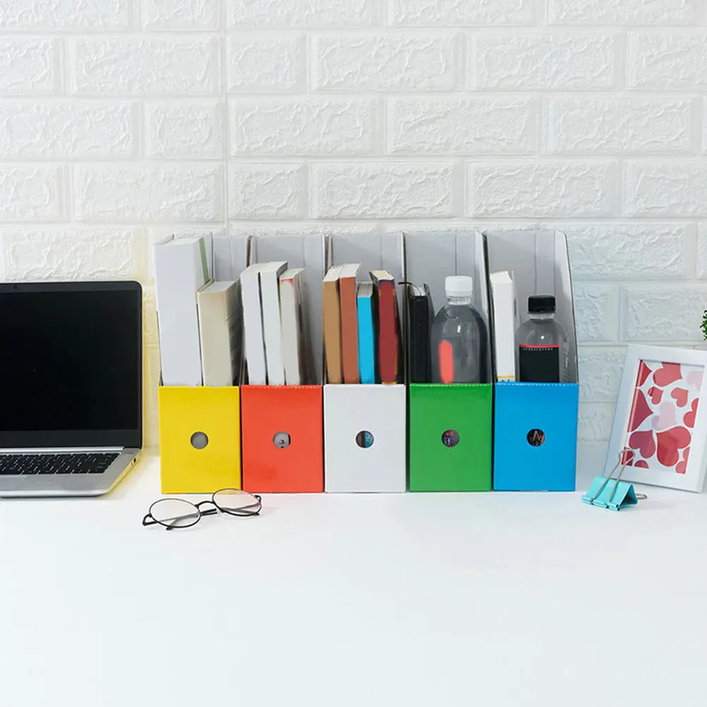 6Pcs Vibrant Paper File Holder Desktop Organizer for Documents Files Books Magazines Office School Desk Tidy Storage Solution
6Pcs Vibrant Paper File Holder Desktop Organizer for Documents Files Books Magazines Office School Desk Tidy Storage Solution