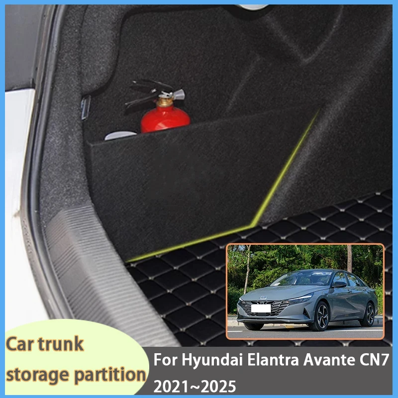 For Hyundai Elantra Avante CN7 2021~2025 Car Organizer Trunk Side Partition Trunk Interior Storage Box Parts
For Hyundai Elantra Avante CN7 2021~2025 Car Organizer Trunk Side Partition Trunk Interior Storage Box Parts