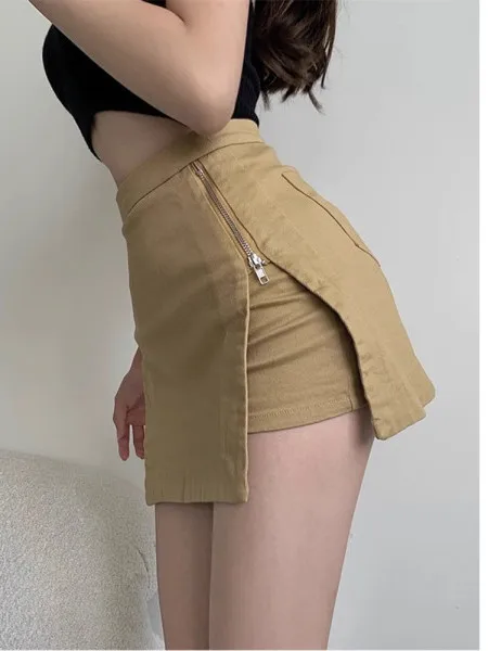 Summer 2026 High Waist Asymmetrical Skirt Sexy Zipper A-Line Pants Skirt Women's Short Hot Pants Irregular Hemline
Summer 2026 High Waist Asymmetrical Skirt Sexy Zipper A-Line Pants Skirt Women's Short Hot Pants Irregular Hemline