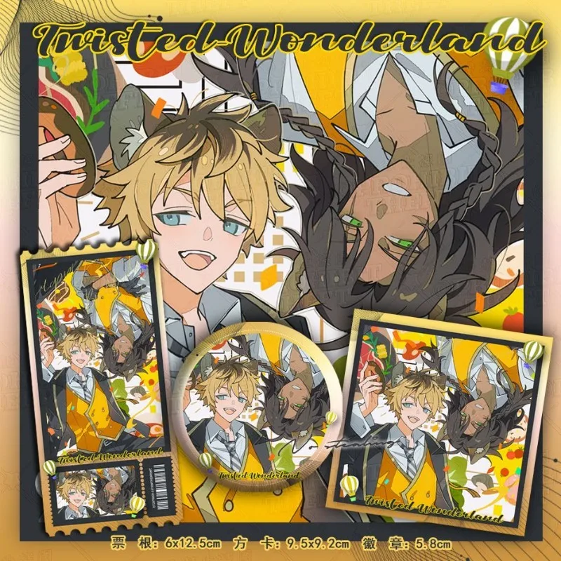 Twisted-Wonderland: The Animation Badge Fang Card Ticket Stub Anime Peripheral Cute Cartoon Creativity Modeling Three-piece Set
Twisted-Wonderland: The Animation Badge Fang Card Ticket Stub Anime Peripheral Cute Cartoon Creativity Modeling Three-piece Set