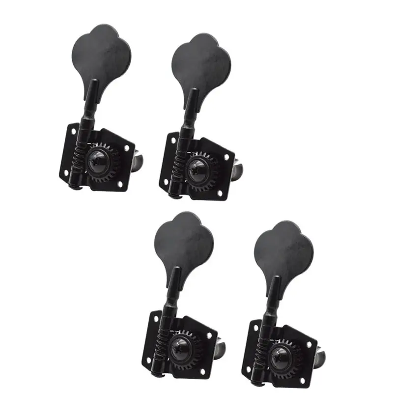 4PCS Open-Gear Bass Tuners Machine Heads for 4-String Electric Bass Guitar - Black Iron, Smooth & Durable Tuning Keys
4PCS Open-Gear Bass Tuners Machine Heads for 4-String Electric Bass Guitar - Black Iron, Smooth & Durable Tuning Keys