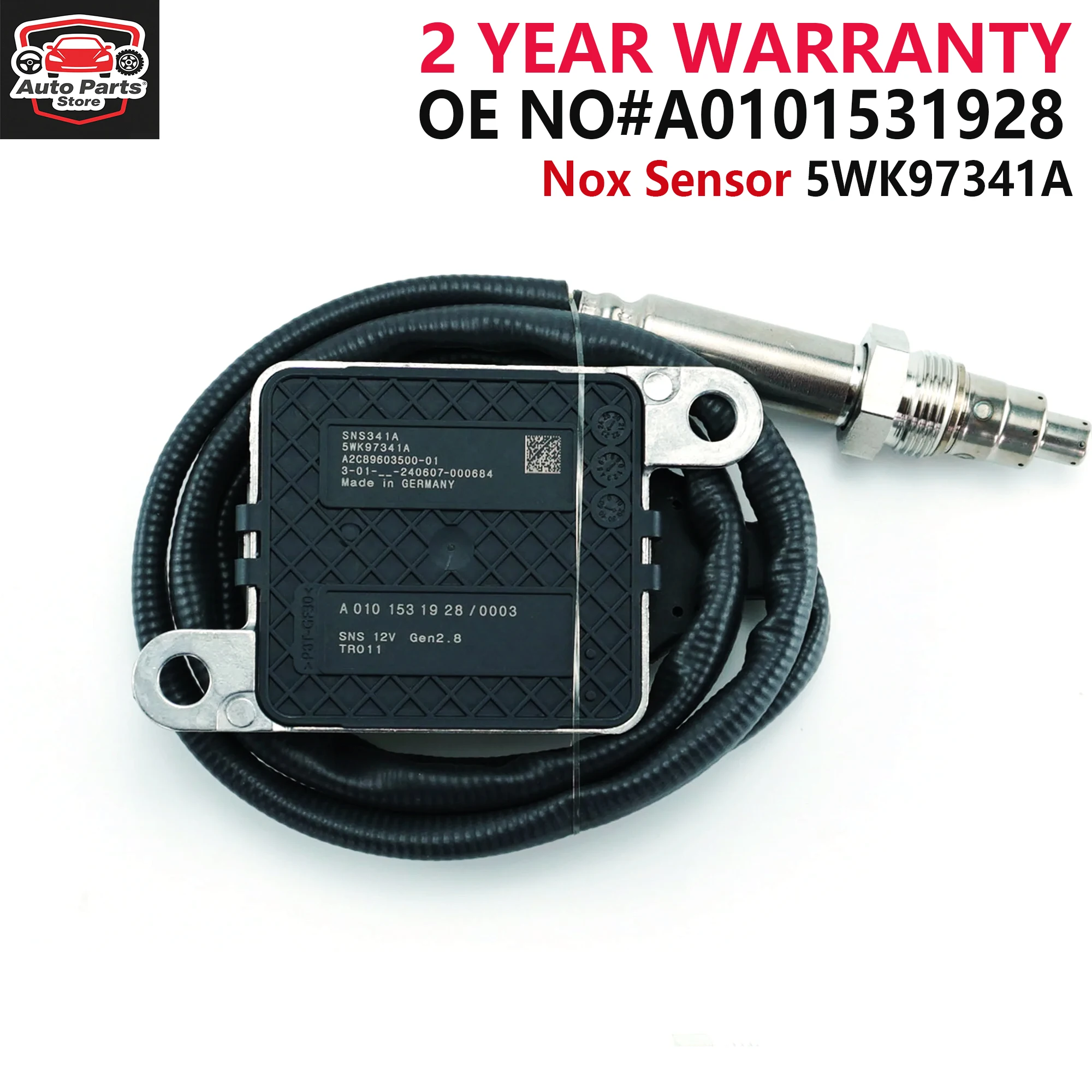 High Quality 5WK9 7341A 12V Nox Nitrogen Oxygen Sensor 5WK97341A for Benz A0101531928 0101531928 A0101530002 0101530002
High Quality 5WK9 7341A 12V Nox Nitrogen Oxygen Sensor 5WK97341A for Benz A0101531928 0101531928 A0101530002 0101530002