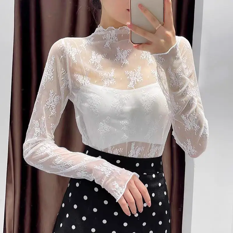 Женские сексуальные сетчатые футболки с вырезами, женские прозрачные топы, водолазки с длинными рукавами, пуловеры, однотонные женские прозрачные футболки
Женские сексуальные сетчатые футболки с вырезами, женские прозрачные топы, водолазки с длинными рукавами, пуловеры, однотонные женские прозрачные футболки