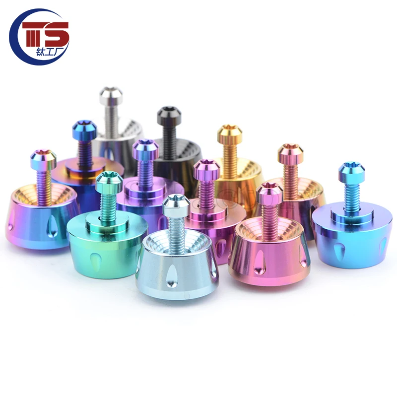 TS 2 sets Handle Bar End with M6 Bolts Titanium Factory Motorcycle Electric Vehicle Modification Handlebar Plug Titanium
TS 2 sets Handle Bar End with M6 Bolts Titanium Factory Motorcycle Electric Vehicle Modification Handlebar Plug Titanium
