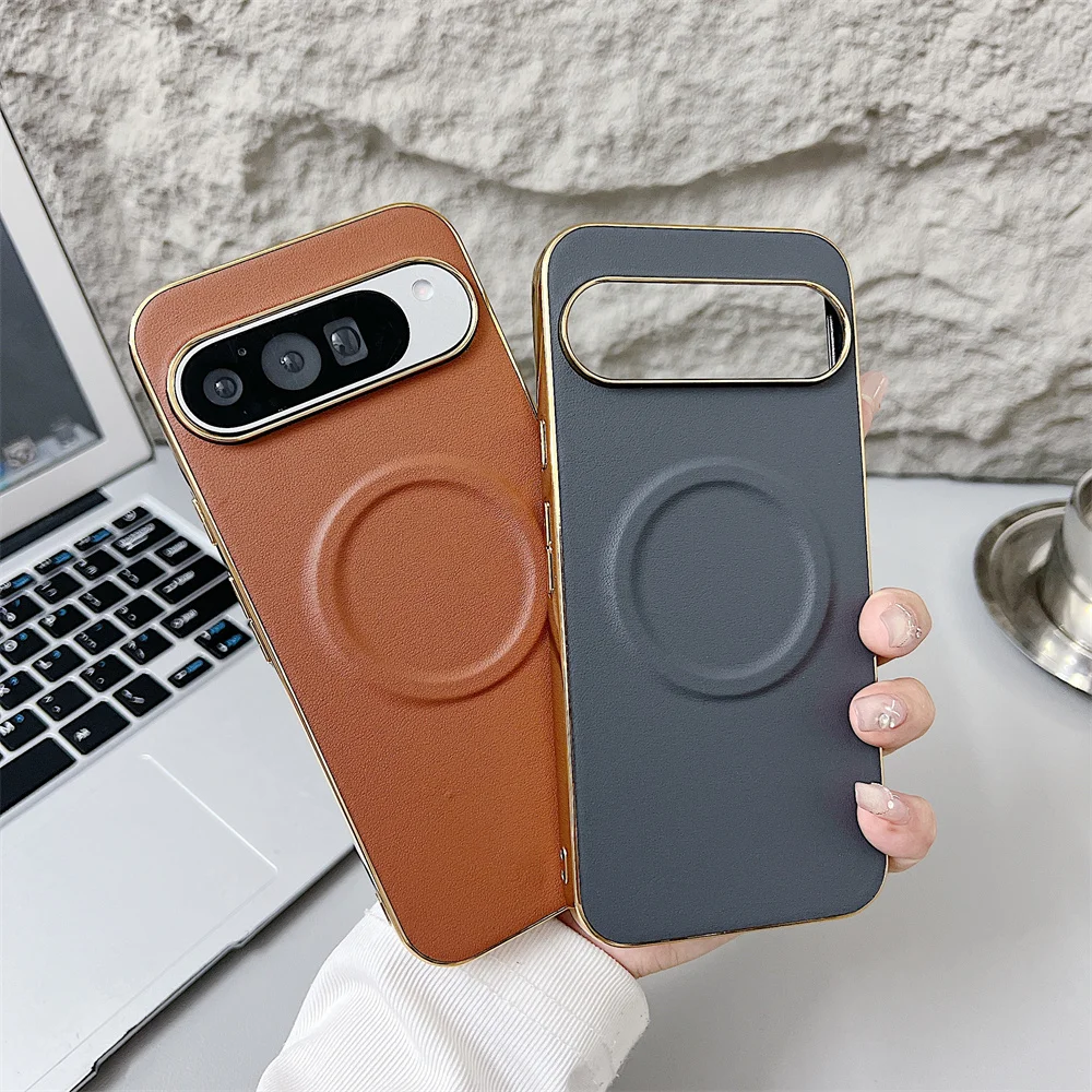 Luxury Leather Plating Magnetic Phone Case For Google Pixel 8 9 Pro XL 9A 8A For Magsafe Solid Color Matte Protection Back Cover
Luxury Leather Plating Magnetic Phone Case For Google Pixel 8 9 Pro XL 9A 8A For Magsafe Solid Color Matte Protection Back Cover