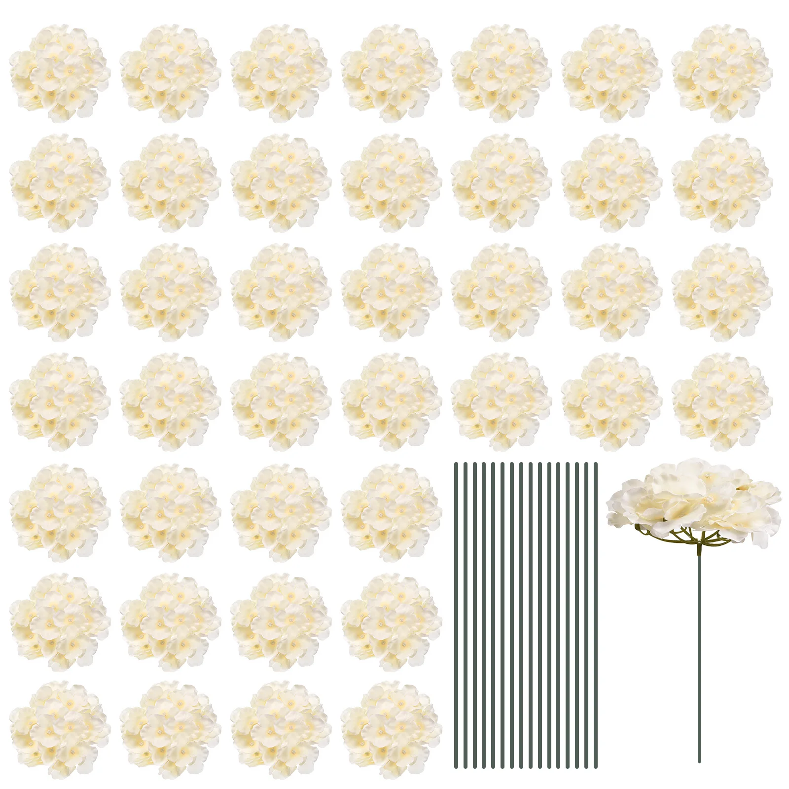 30 Set Silk Artificial Hydrangea Flowers, Artificial Flowers Heads with Stems, Full Hydrangea Flowers for Wedding Centerpieces
30 Set Silk Artificial Hydrangea Flowers, Artificial Flowers Heads with Stems, Full Hydrangea Flowers for Wedding Centerpieces