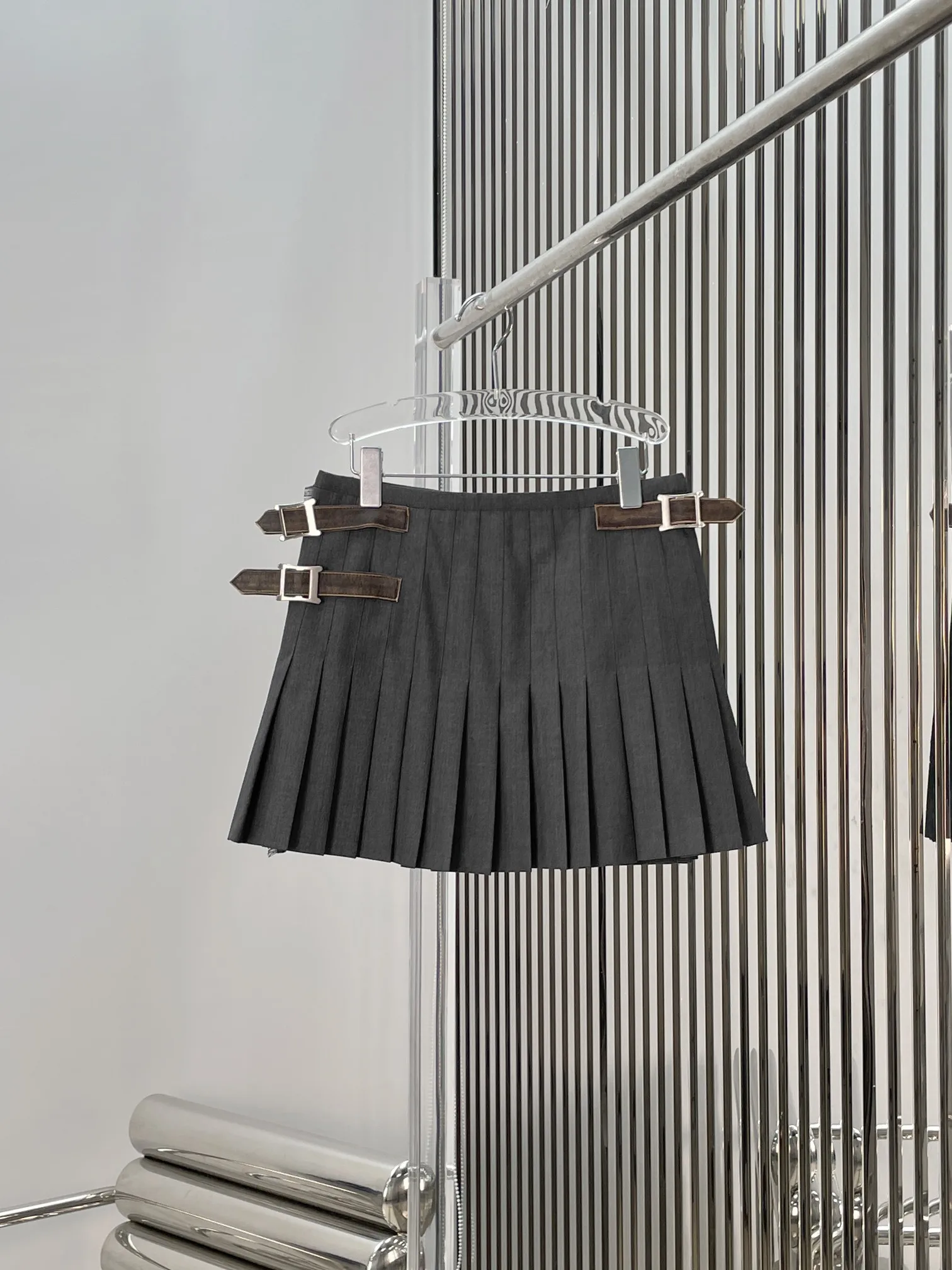 Women's High Waist A-Line Skirt Double Belted Pleated Skirt Slimming Versatile Fashion Spring Cotton Wool Blend
Women's High Waist A-Line Skirt Double Belted Pleated Skirt Slimming Versatile Fashion Spring Cotton Wool Blend