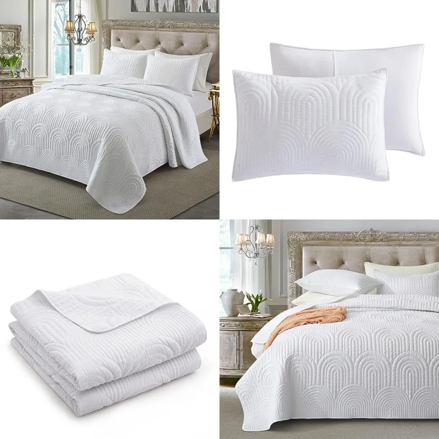 Quilt Size Summer Soft Lightweight Microfiber way Stitched Quilted Bedspread 3 Pieces Coverlet Bedding Set for Queen Bed 1 Quil
Quilt Size Summer Soft Lightweight Microfiber way Stitched Quilted Bedspread 3 Pieces Coverlet Bedding Set for Queen Bed 1 Quil