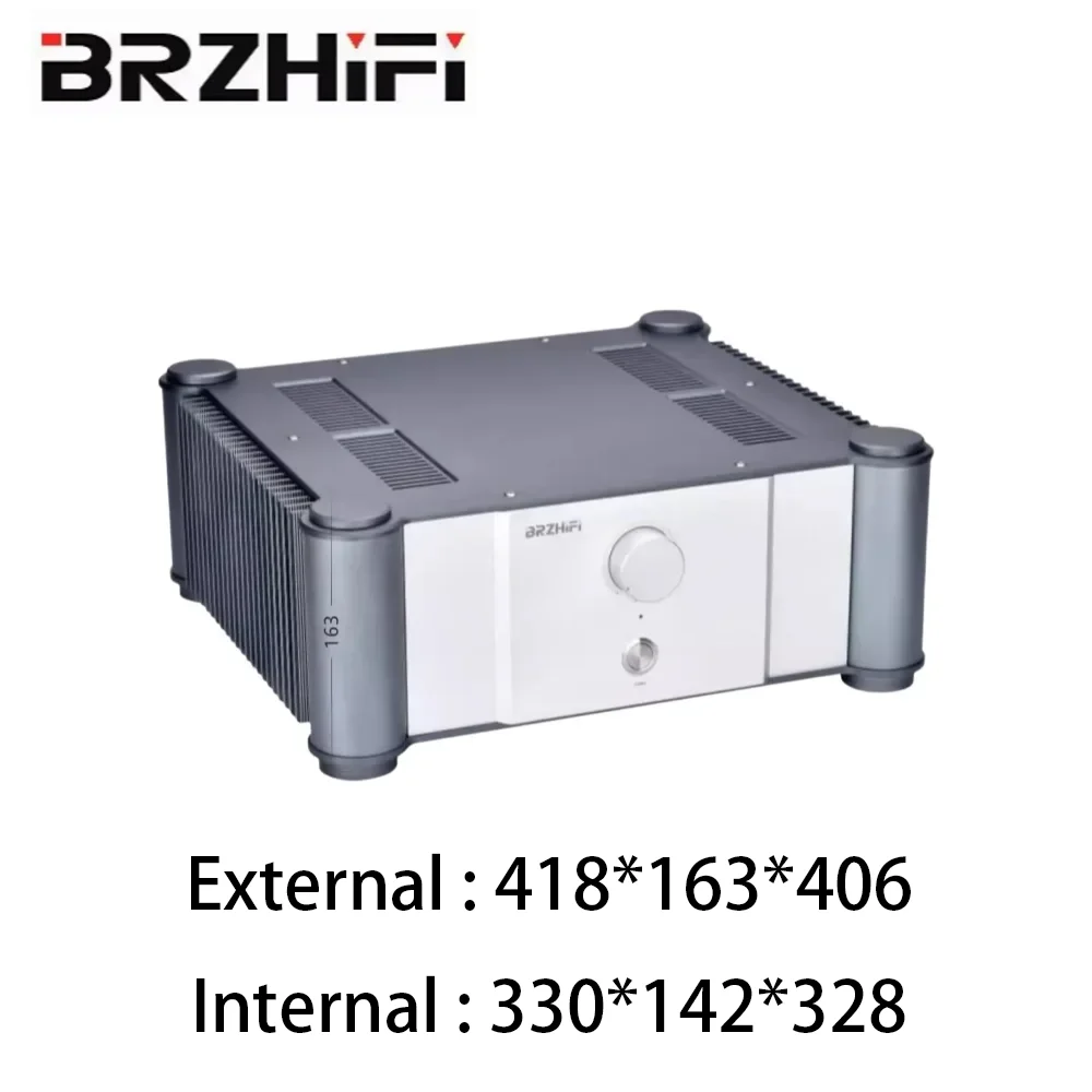 BRZHIFI Power Amplifier Aluminum Chassis Deluxe Goldmund HAFLE Home Audio Hi-End Sound Amplifier Shell with VU meter Heat Sink
BRZHIFI Power Amplifier Aluminum Chassis Deluxe Goldmund HAFLE Home Audio Hi-End Sound Amplifier Shell with VU meter Heat Sink