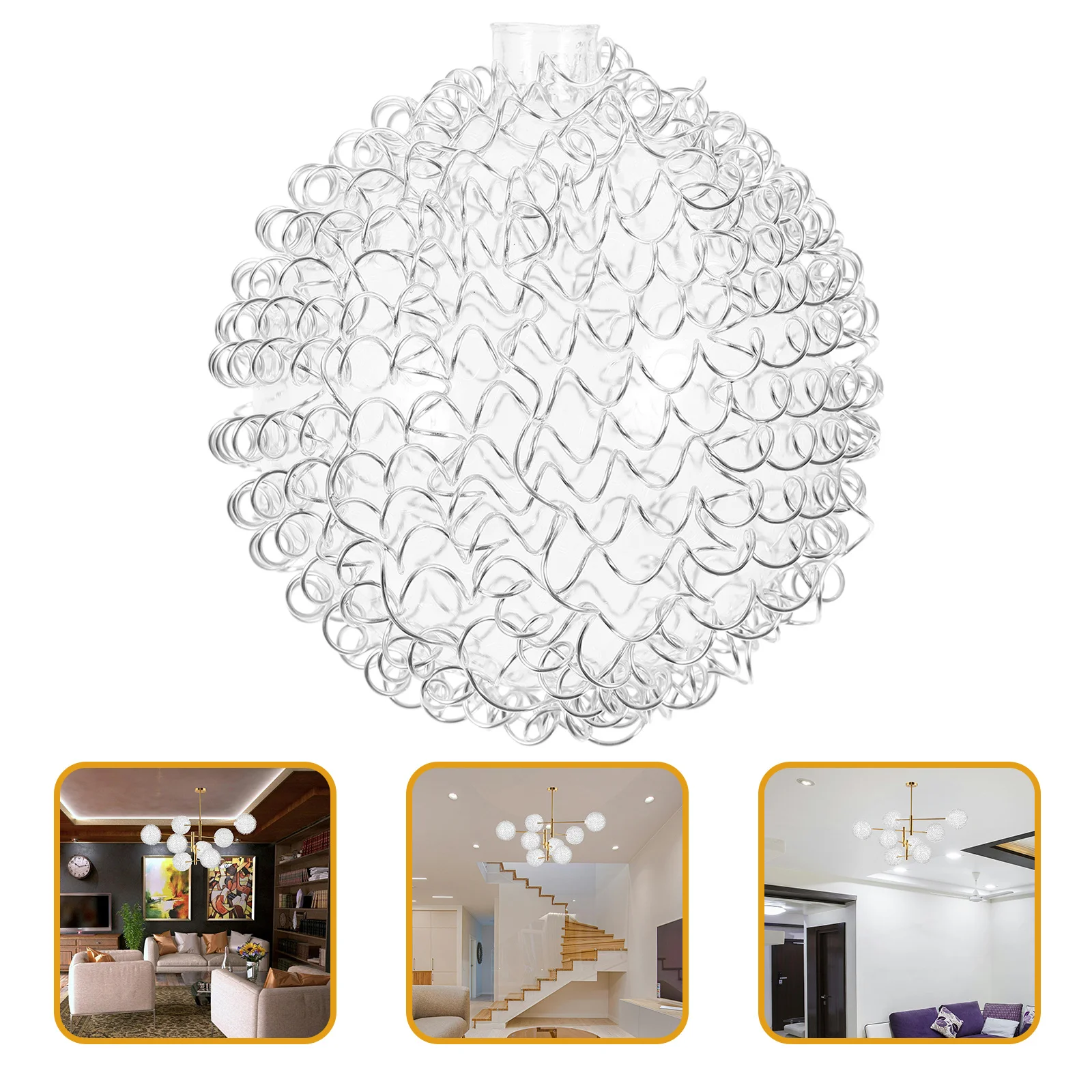 Aluminum Wire Lampshade G4 Clear Glass Modern Design Compatible with Table Floor Hanging Lamps Replacement Shade for Home Decor
Aluminum Wire Lampshade G4 Clear Glass Modern Design Compatible with Table Floor Hanging Lamps Replacement Shade for Home Decor