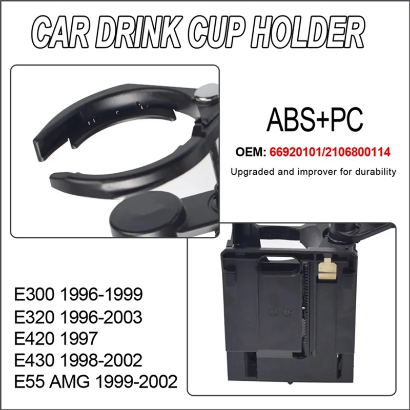 AM-Car Center Console Drink Water Cup Holder Tray A2106800114 For W210 E55 E300 E320 E420 E430 1996-2002
AM-Car Center Console Drink Water Cup Holder Tray A2106800114 For W210 E55 E300 E320 E420 E430 1996-2002