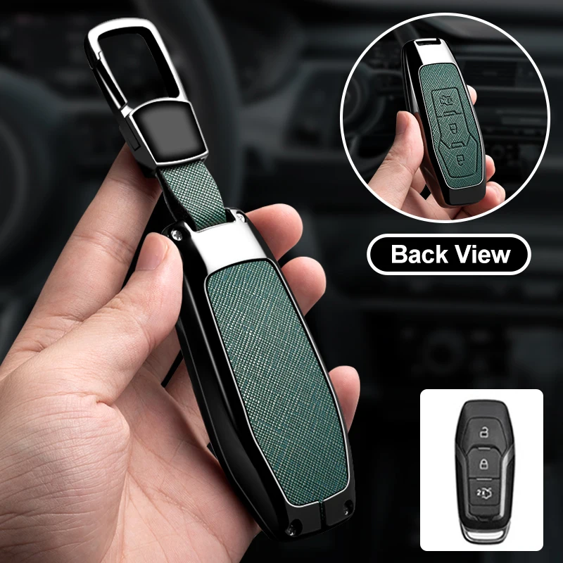 Zinc Alloy Car Key Case Cover For Ford Mondeo MK3 MK4 MK5 Kuga F150 Ranger Explorer Focus SMAX CMAX Mustang 2020 Leather Shell
Zinc Alloy Car Key Case Cover For Ford Mondeo MK3 MK4 MK5 Kuga F150 Ranger Explorer Focus SMAX CMAX Mustang 2020 Leather Shell