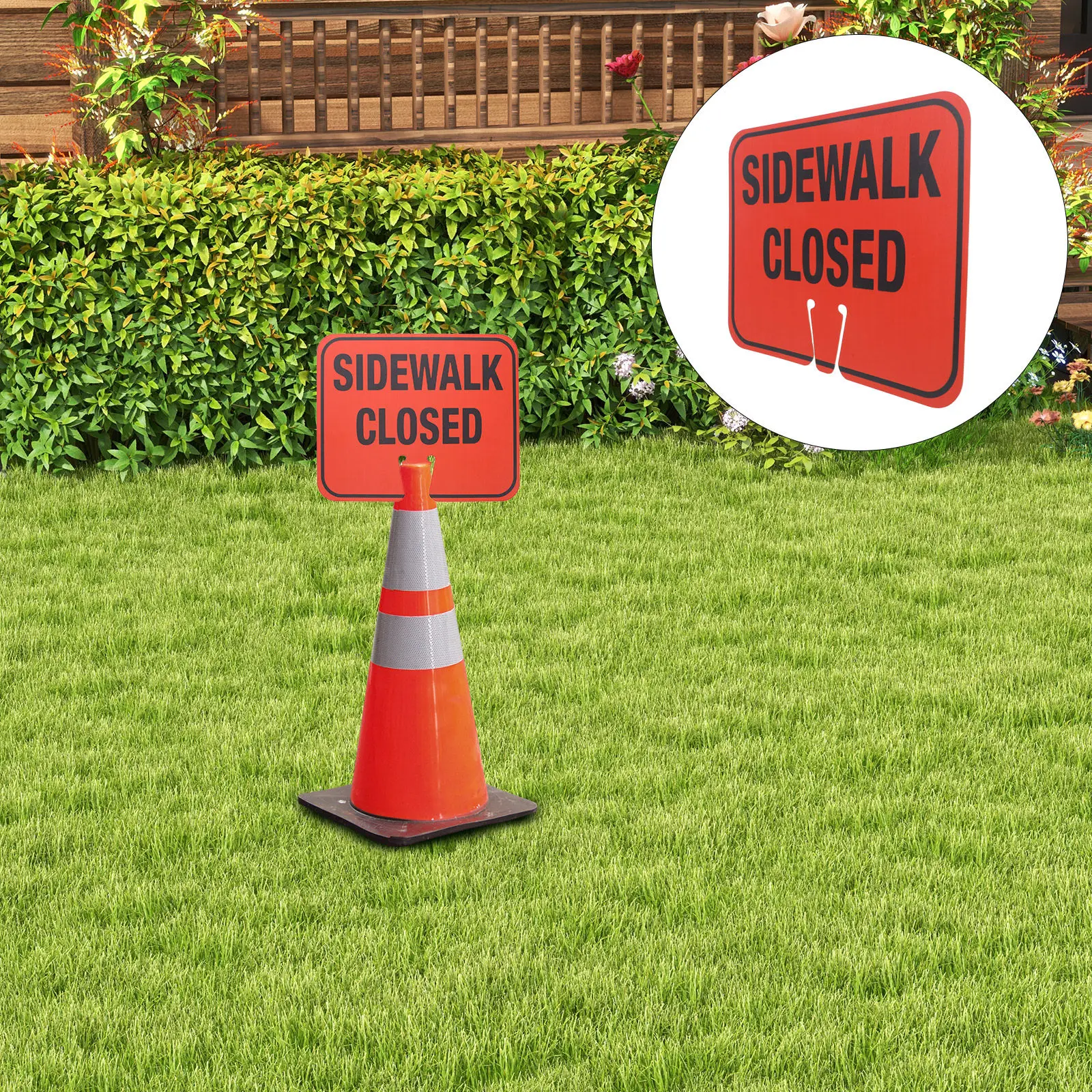 Sidewalk Closed Traffic Sign Waterproof High Visibility Orange Black for Pedestrian Safety Road Construction Road Maintenance
Sidewalk Closed Traffic Sign Waterproof High Visibility Orange Black for Pedestrian Safety Road Construction Road Maintenance