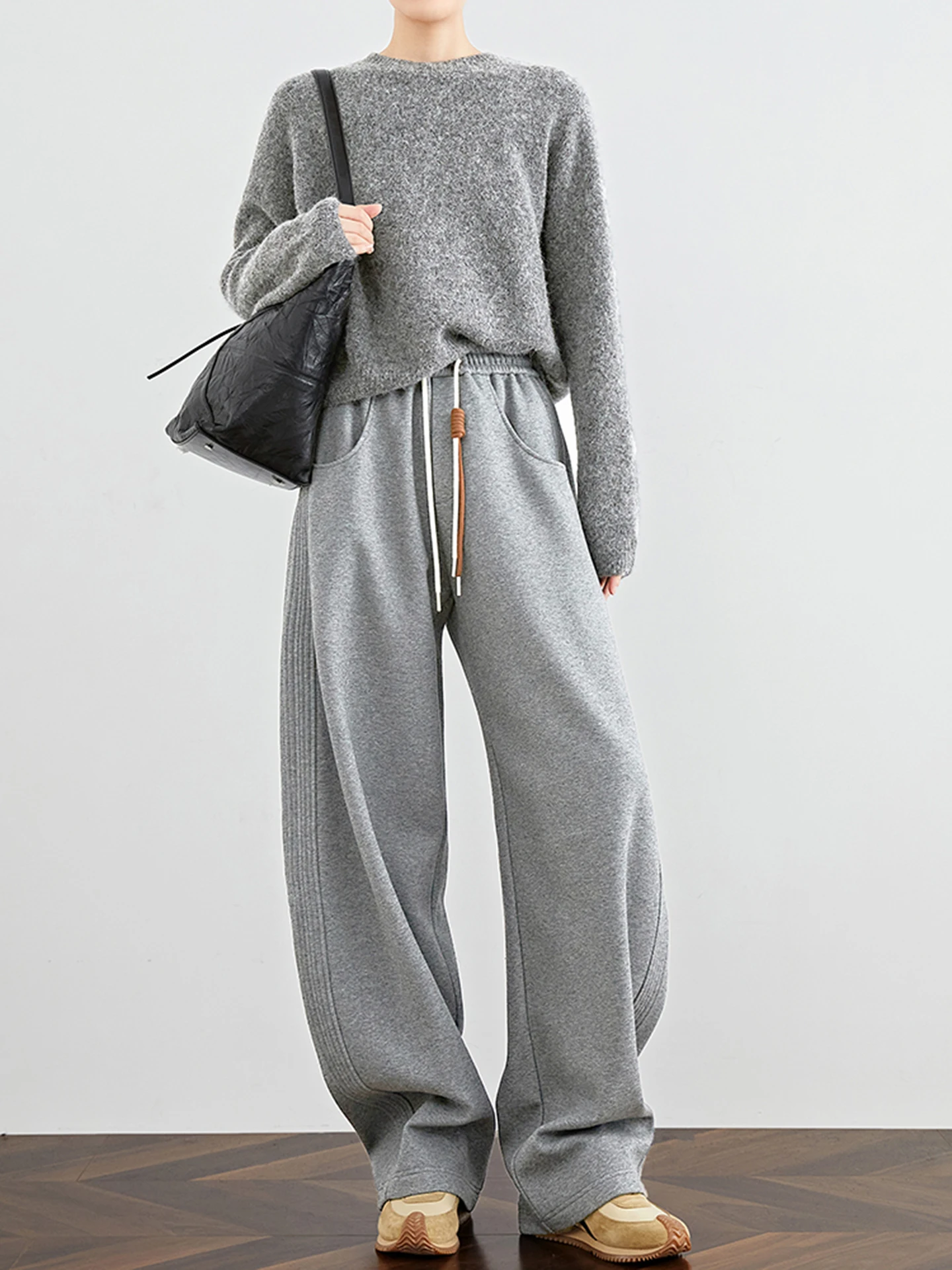 TUMPUS ey Fce Lined Thiened Women's Winter High Waist Wide Leg Pants Casual Knife Sports Trousers
TUMPUS ey Fce Lined Thiened Women's Winter High Waist Wide Leg Pants Casual Knife Sports Trousers