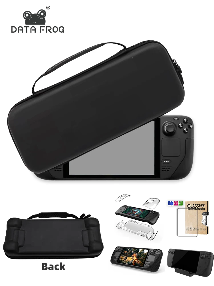 DATA FROG Portable Storage Bag For Steam Deck Crystal Shell Tempered Glass Dock Stand Silicone Case For Steam Deck Accessories
DATA FROG Portable Storage Bag For Steam Deck Crystal Shell Tempered Glass Dock Stand Silicone Case For Steam Deck Accessories